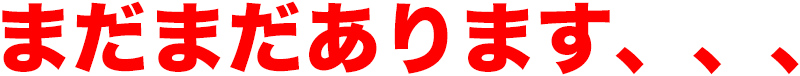 まだまだあります、、、
